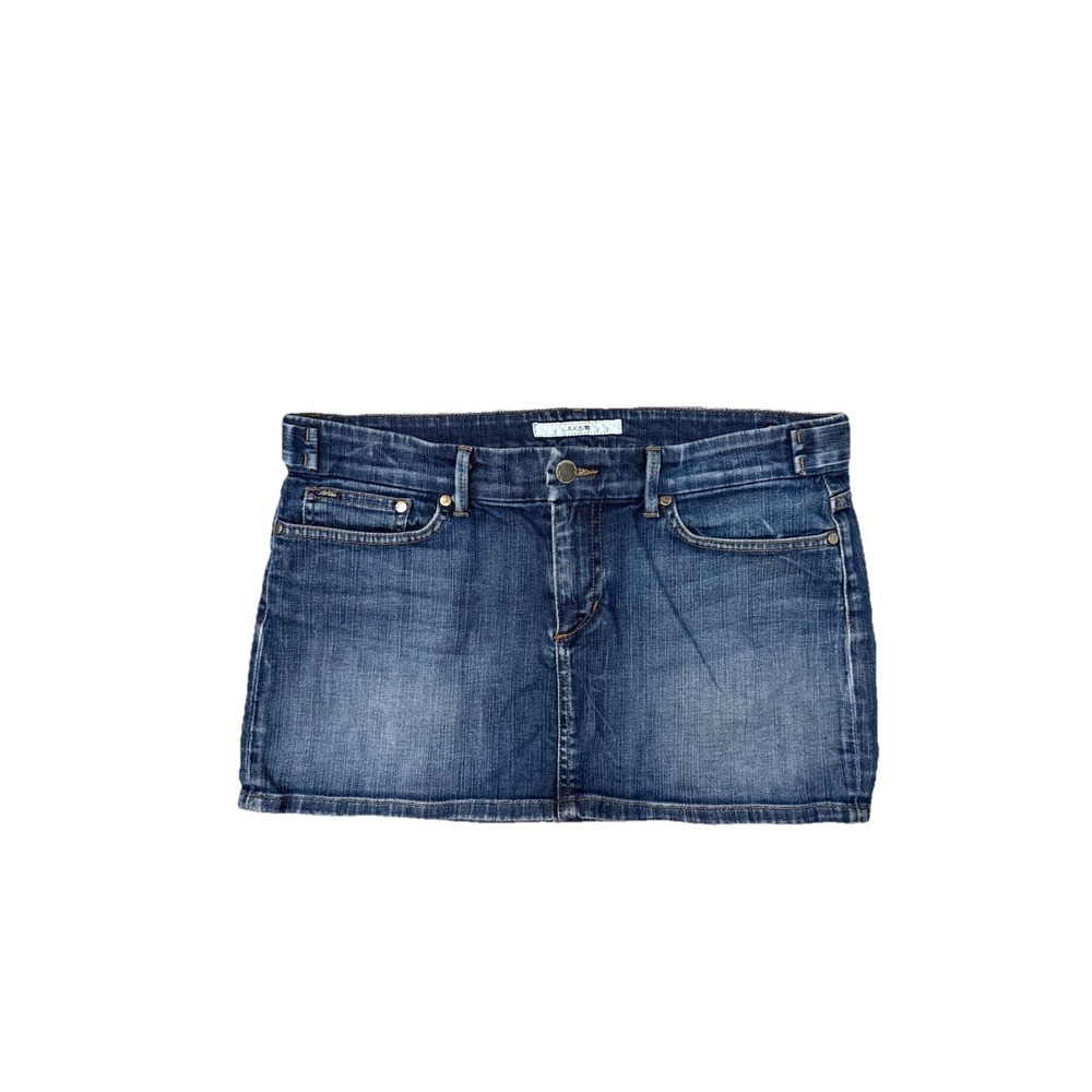 Joe's Jeans Denim Vitti Jean Mini Skirt Adjust Low Waisted Womens Size 30